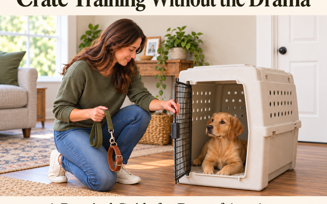 Crate Training Without The Drama. A practical guide for dogs of any age.